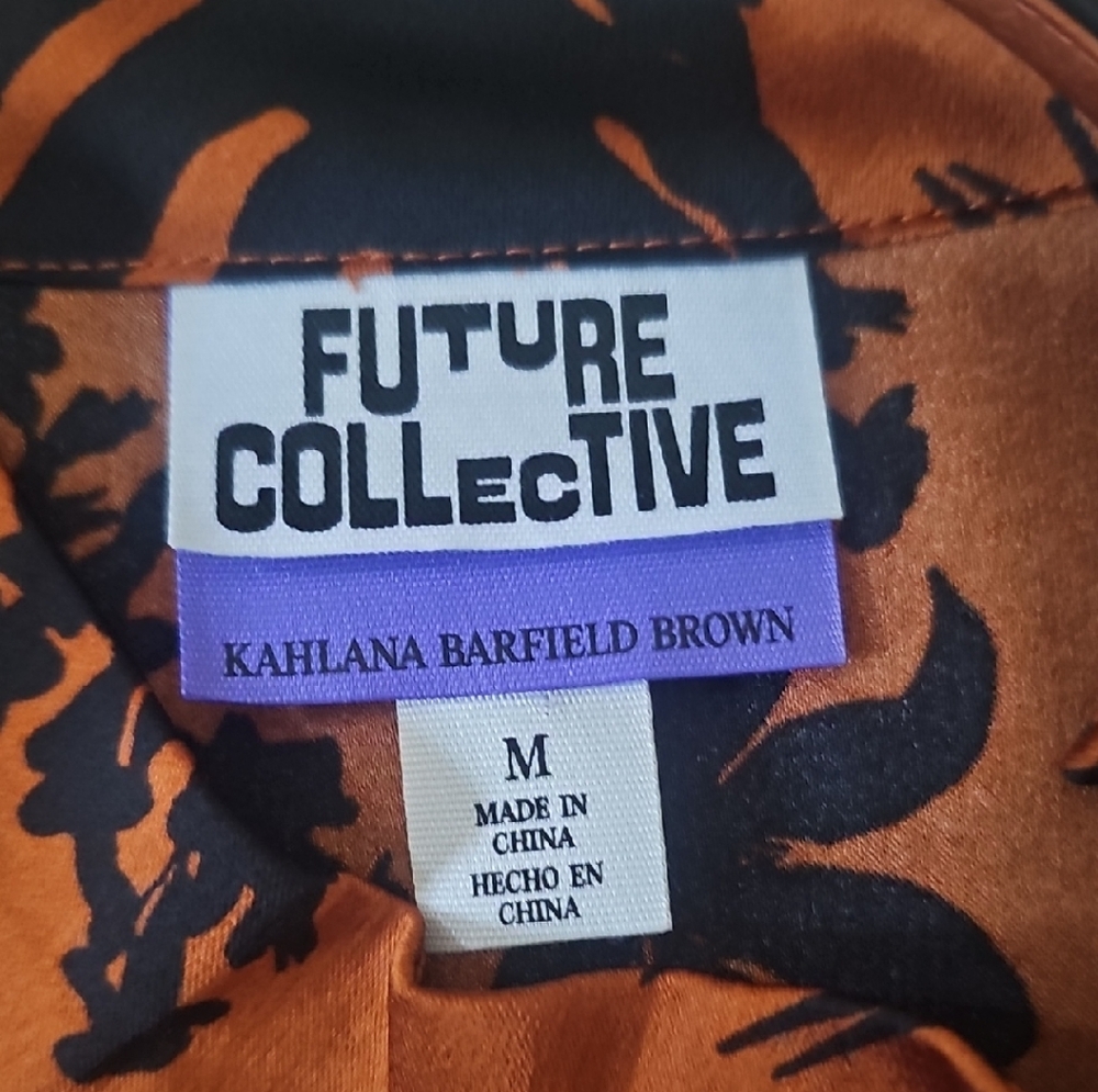 Future Collective Orange and Black Top